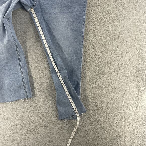 Hudson Womens Jeans Flap Pocket Button Sz 16 x 27 Straight Leg Icy Blue Mid Rise - Picture 10 of 15